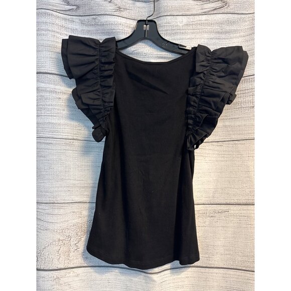 NWT Pomander Place Tory Flutter Sleeve Top Size M - Picture 3 of 3